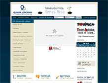 Tablet Screenshot of fundacionquimica.org